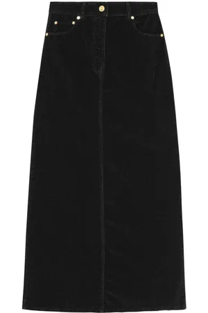 Ganni High-Waist-Rock aus Cord
