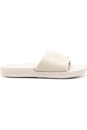 Calvin Klein Pantoletten mit Logo-Prägung