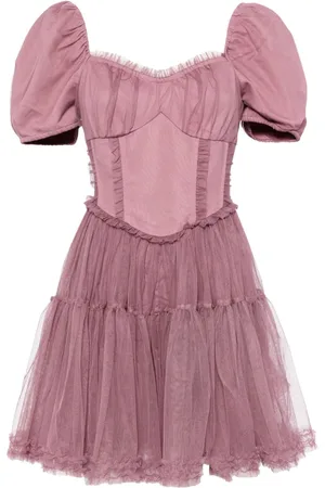 B+AB Minikleid mit Rüschen