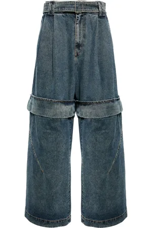 SONGZIO Weite Jeans mit Gürtel