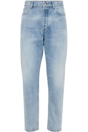 Brunello Cucinelli Halbhohe Slim-Fit-Jeans