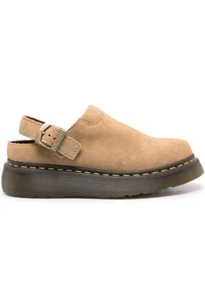 Dr. Martens Laketen Flatform-Mules aus Wildleder