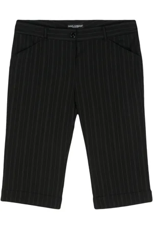 Dolce & Gabbana 2000s Cropped-Hose mit Nadelstreifen