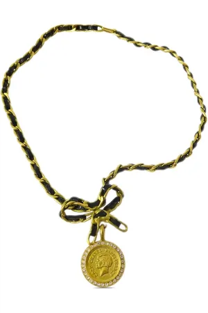 CHANEL 1995 prwe-owned Halskette mit CC-Anhänger