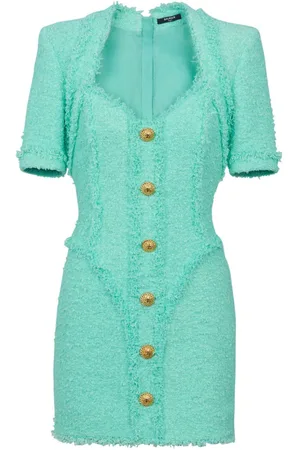 Balmain Kleid mit Zierknöpfen