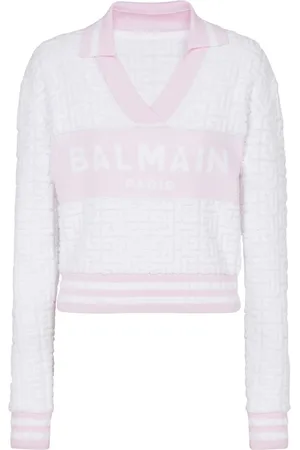 Balmain Poloshirt aus Monogramm-Jacquard