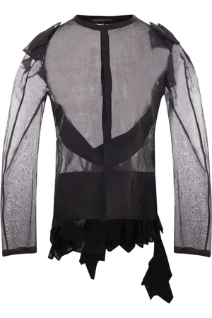 YOHJI YAMAMOTO Asymmetrisches Organza-Oberteil