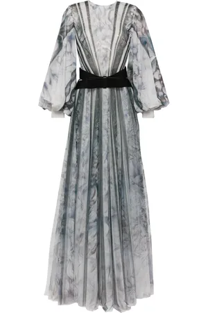 Saiid Kobeisy Abendkleid mit abstraktem Print