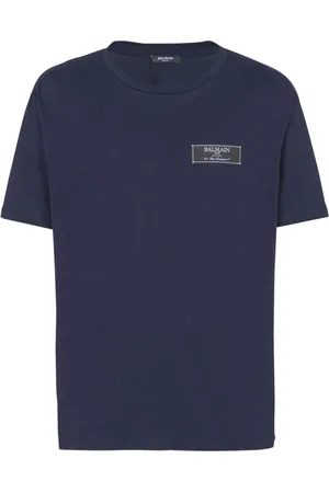 Balmain T-Shirt mit Logo-Schild