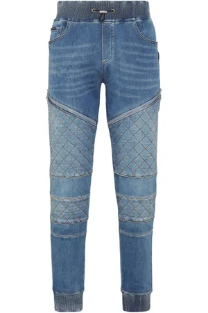 Philipp Plein Jogging Tapered-Jeans mit Logo-Applikation