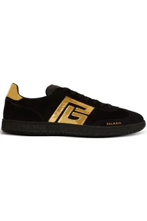 Balmain Swan Sneakers aus Wildleder