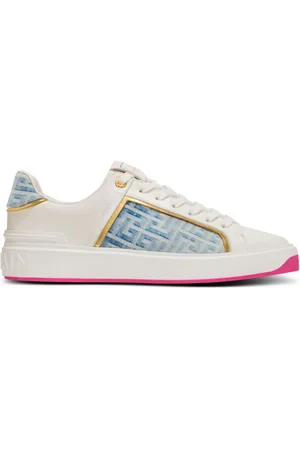 Balmain B-Court Sneakers mit Einsätzen