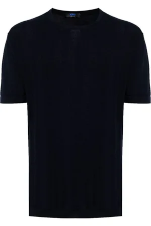 Kiton Geripptes T-Shirt mit rundem Ausschnitt