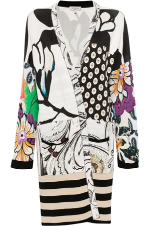Etro Midi-Mantel mit abstraktem Muster