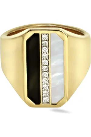 Lark & Berry 18kt Eclipsis Gelbgoldring mit Diamanten