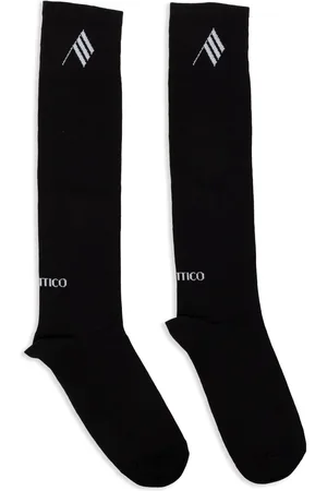 The Attico Gerippte Socken mit Intarsien-Logo