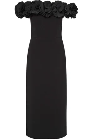 Rebecca Vallance Gerüschtes Odetta Midikleid