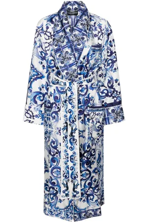 Dolce & Gabbana Mantel mit Majolica-Print