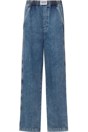 Moschino Weite High-Rise-Jeans