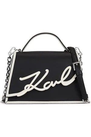 Karl Lagerfeld Signatur Handtasche aus Leder