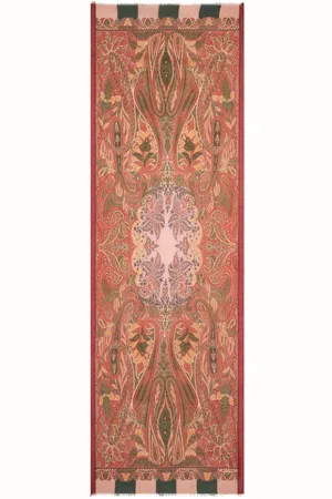Etro Ausgefranster Schal aus Paisley-Jacquard