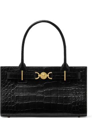 VERSACE Medusa `95 Handtasche mit Kroko-Effekt