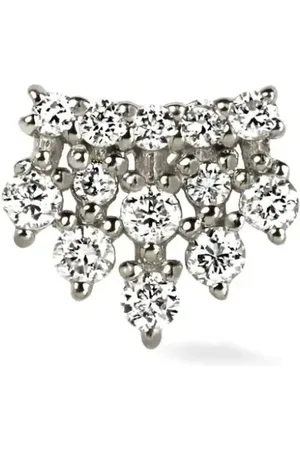 Lark & Berry 14kt Weißgoldohrstecker mit Diamanten