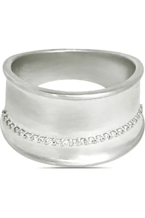 Lark & Berry 14kt Dune Weißgoldring mit Diamanten