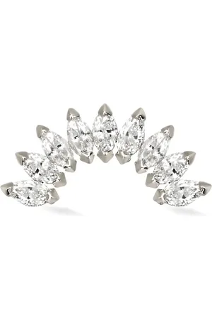 Lark & Berry 14kt Weißgoldohrring mit Diamanten