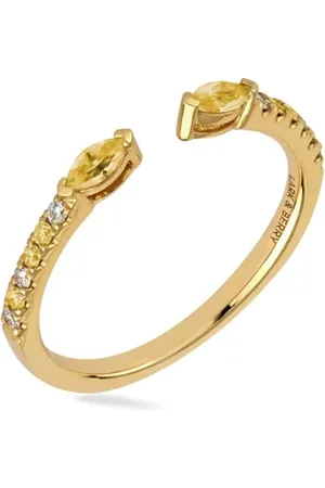 Lark & Berry 14kt Veto Gelbgoldring mit Saphir