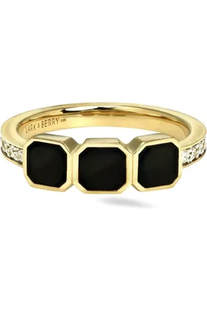 Lark & Berry 18kt Eclipsis Gelbgoldring mit Diamanten