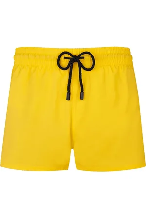 Vilebrequin Kordelzug-Badeshorts mit Logo-Applikation