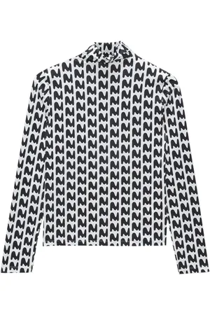 Msgm T-Shirt mit Stehkragen