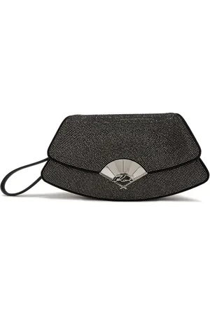Karl Lagerfeld Archive Fan Clutch mit Strass