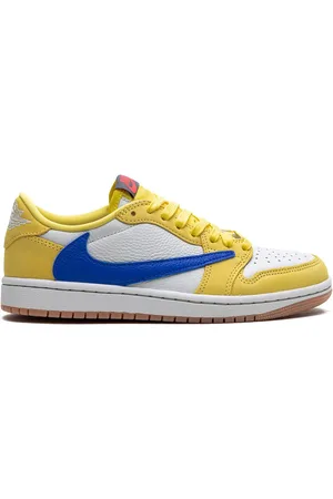 Jordan X Travis Scott Air 1 Retro Low "Canary" Sneakers