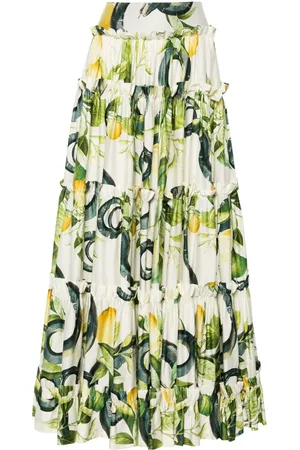 Roberto Cavalli Maxirock mit Print