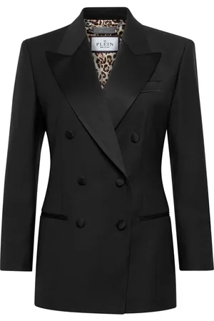 Philipp Plein Doppelreihiger Blazer mit steigendem Revers