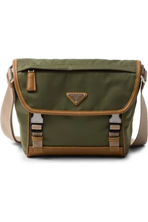 Prada Re-Nylon Kuriertasche mit Triangel-Logo