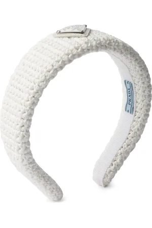 Prada Haarband mit Logo-Schild