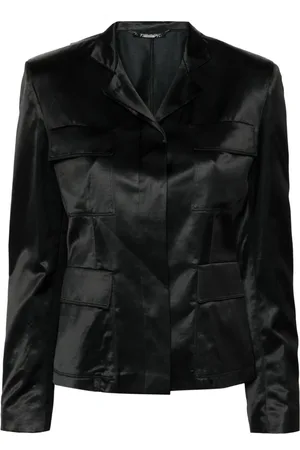 Gucci 1990s einreihiger Satin-Blazer
