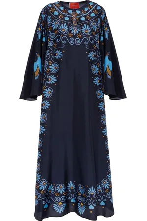 La DoubleJ Kaftan aus Seide mit Print