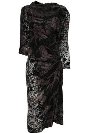 Vivienne Westwood 2014-2015 Midikleid mit Print
