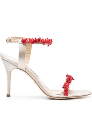 Manolo Blahnik Cienzan Satin-Sandalen 90mm