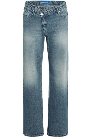 Karl Lagerfeld Halbhohe Straight-Leg-Jeans