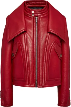 Dsquared2 Lederjacke mit Reißverschluss
