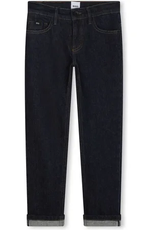 HUGO BOSS Halbhohe Straight-Leg-Jeans