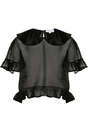 Ioana Ciolacu Semi-transparente Dahlia Bluse