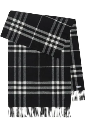 Burberry Karierter Kaschmirschal mit Fransen