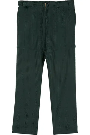 Balenciaga 2000s gestreifte Seidenhose