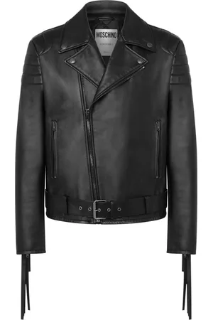 Moschino Bikerjacke mit Fransendetail